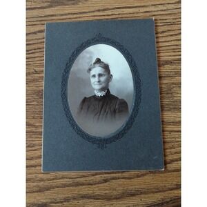 Antique Cabinet Card Photo Victorian Portrait 1800s Woman Oswego New York